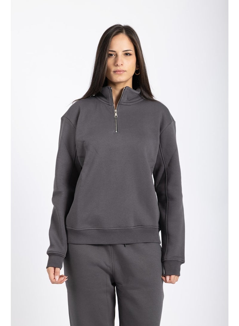AMICI Charcoal Quarter-zip - Image 2